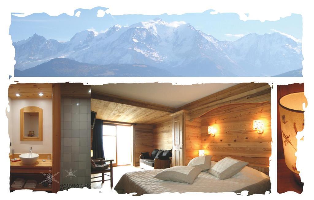 La Joubarbe Au Balcon Du Mont-Blanc Villa Sallanches Kamer foto