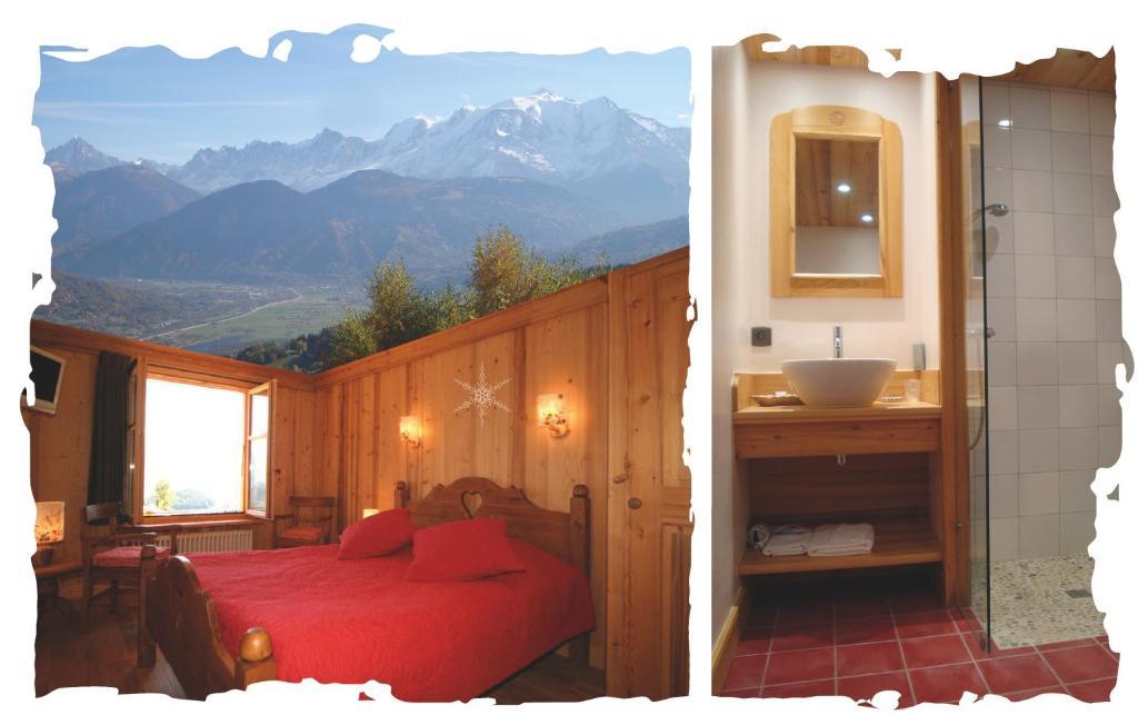 La Joubarbe Au Balcon Du Mont-Blanc Villa Sallanches Kamer foto