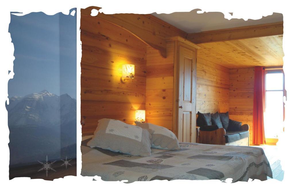 La Joubarbe Au Balcon Du Mont-Blanc Villa Sallanches Kamer foto