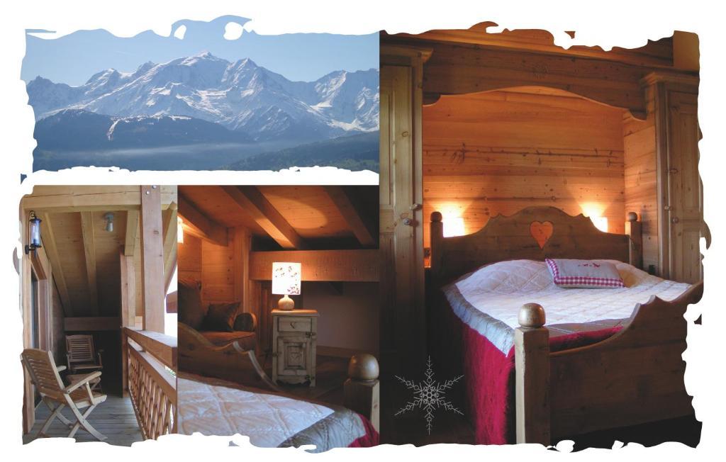 La Joubarbe Au Balcon Du Mont-Blanc Villa Sallanches Kamer foto