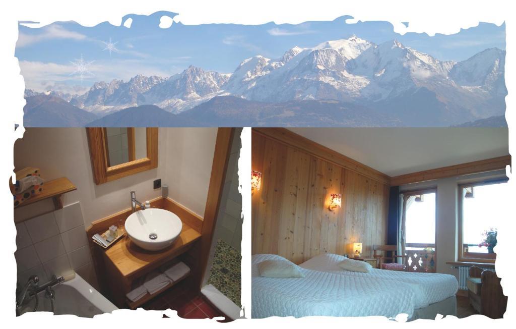 La Joubarbe Au Balcon Du Mont-Blanc Villa Sallanches Kamer foto